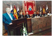 Acto de celebración en el Parlamento de Canarias del 25 aniversario de la Constitución
