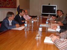 Reunión del Presidente y portavoces de los Grupos Parlamentarios con los representantes de la Unión Empresarial de Gran Canaria, siglo XXI (UNEC-XXI)
