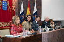 Fotografía Declaración institucional del Parlamento de Canarias de apoyo a Aminatu Haidar 
