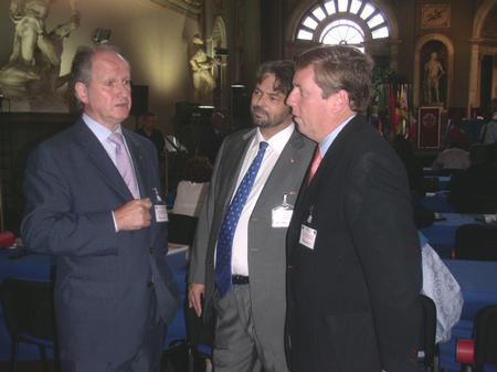 Mato, junto a Atutxa y Benach en la I Conferencia de Asambleas de Europa y África