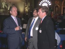 Mato, junto a Atutxa y Benach en la I Conferencia de Asambleas de Europa y África