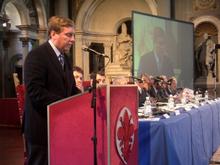 Gabriel Mato, durante su intervención en la I Conferencia de Asambleas Regionales de Europa y África