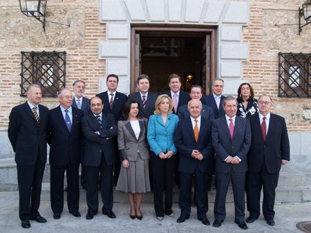 Gabriel Mato, en Toledo, junto a los demás presidentes de parlamentos autonómicos