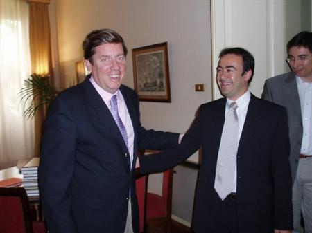 Gabriel Mato recibe a Ignacio Sell, director de la Universidad de Verano de La Gomera