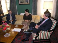 El presidente del Parlamento recibe al presidente de Comité Canario de Representantes de Personas con Discapacidad