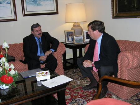 Gabriel Mato recibe en su despachoia Ignacio Ortega, jefe Superior de Policía Gabriel Mato recibe en su despachoia Ignacio Ortega, jefe Superior de Policía