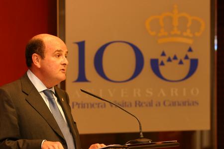 El presidente de la Comisión Organizadora del Centenario Real en Canarias, Borja Benítez de Lugo