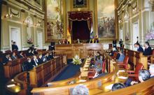 Celebración del Día de Canarias y X aniversario de la Constitución del Parlamento de Canarias (1993)