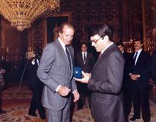 Visita de la Mesa del Parlamento Provisional de Canarias al Rey de España, Juan Carlos I