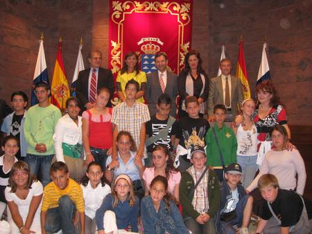 Alumnos de El Pinar en el Salón de Actos del Parlamento