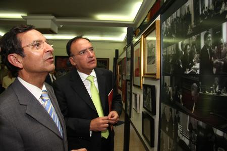 El Presidente del Parlamento y el diputado por Lanzarote, Francisco Manuel Fajardo