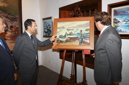 Un momento de la exposición en el Palacio Salazar.