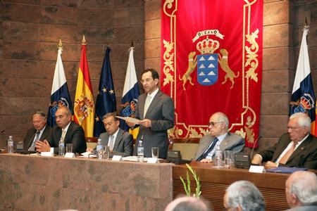 Un momento del acto conmemorativo del XX Aniversario de la Audiencia de Cuentas