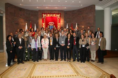 Los asistentes al Foro, posaron  durante una de las pausas de la jornada.