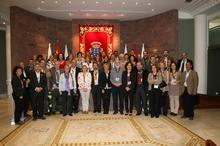 Los asistentes al Foro, posaron  durante una de las pausas de la jornada.