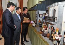 Antonio Castro, Javier Álvarez y Fernando Benítez durante la inauguración.