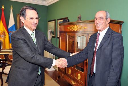 Visitante y Presidente