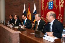 Mesa de Honor del Acto del Colegio Notarial de Canrias