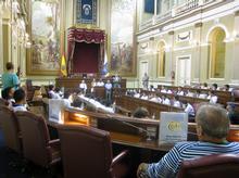 Visita al Salón de Plenos