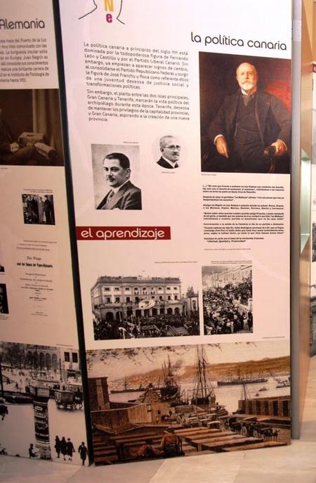 Detalle de la Exposición sobre Juan Negrín realizada en el Parlamento de Canarias