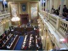 Nombramiento de María Luisa Zamora como Secretaria Primera de la Mesa del Parlamento