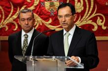 El Presidente del Parlamento, Antonio Castro, durante su discurso.