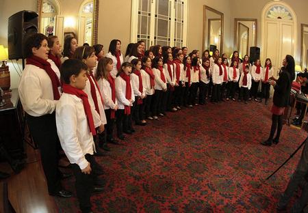 Interpretacion del coro de Escuela Insular de Musica de La Palma
