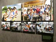 Panel con varias fotografías de Gervasio Sánchez.