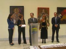 El presidente del Parlamento, Antonio Castro, durante su intervención.