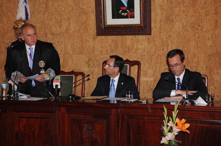 El presidente del Consejo Consultivo, Carlos Mill¿n, durante su intervenci¿n.