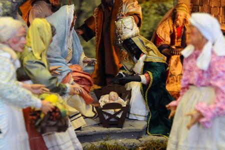Detalle del Portal de Belén del Parlamento.