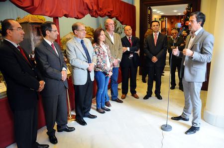 La Mesa y los portavoces durante la inauguración. La Mesa y los portavoces durante la inauguración.