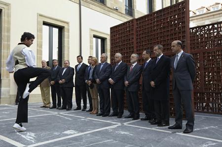Los presidentes de los parlamentos autonómicos de España reunidos en Vitoria (2).