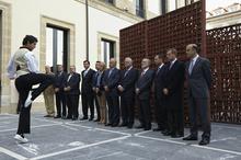 Los presidentes de los parlamentos autonómicos de España reunidos en Vitoria (2).