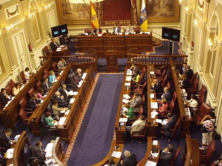 Pleno del Parlamento de Canarias del 23 de octubre de 2012.