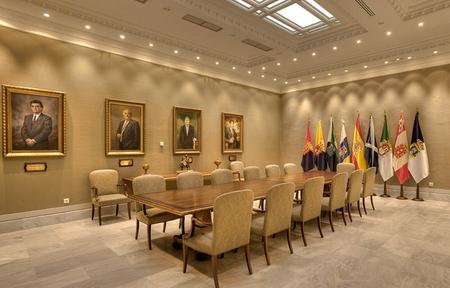 Sala de Presidentes del Parlamento de Canarias.