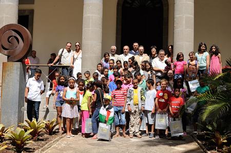 Visita de un grupo de niños saharauis.