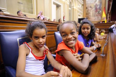 Visita de un grupo de niños saharauis.