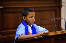 Visita de un grupo de niños saharauis.