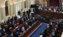 Fotografía Declaración Institucional del Parlamento de Canarias sobre la lucha contra la Violencia de Género 