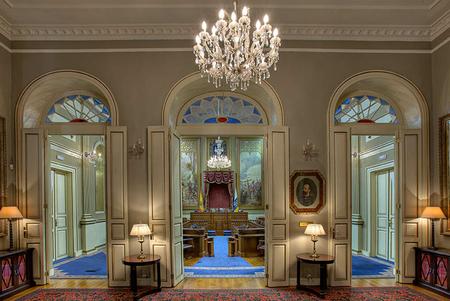 Salon de Plenos del Parlamento de Canarias.