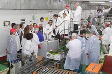 Reunión de diputados del Parlamento de Canarias con productores para analizar el sector platanero.