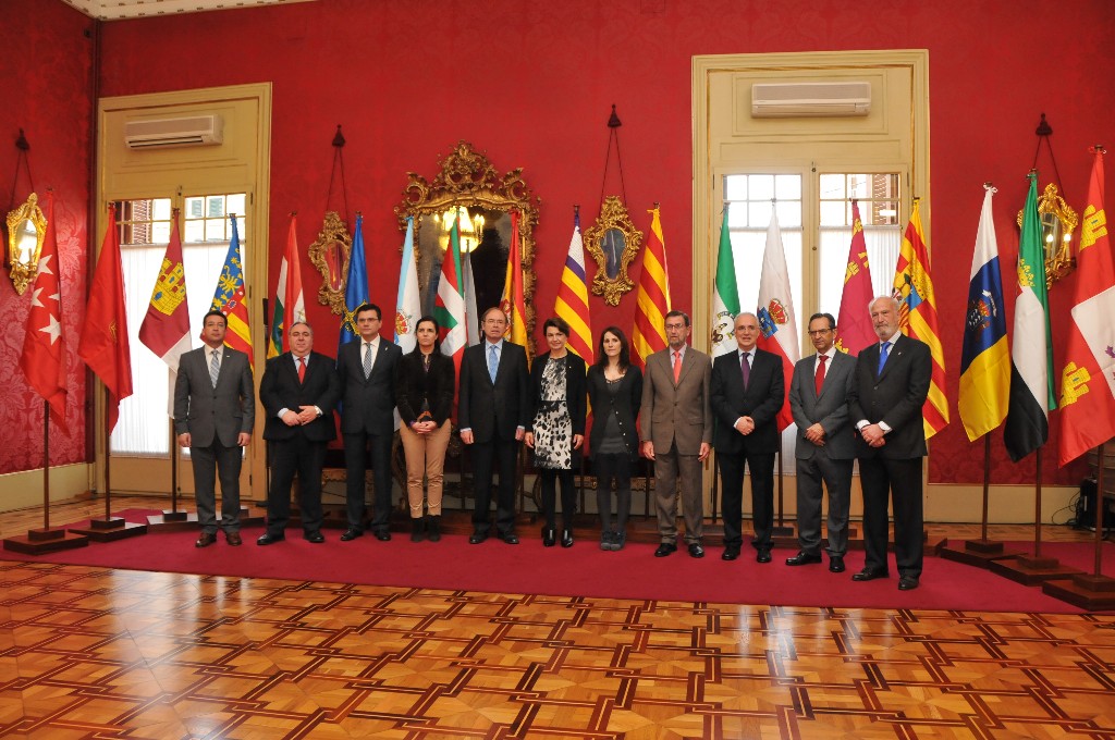 El presidente del Parlamento en la reunión de la COPREPA en Baleares.