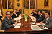 El presidente del Parlamento en la reunión de la COPREPA en Baleares.