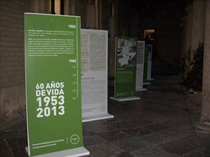 Exposición sobre el 60 Aniversario de la Asociación Española Contra el Cáncer.