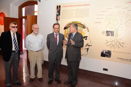 El presidente del Parlamento en la nueva sede de la Fundación Juan Negrín.
