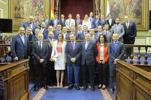 Fotografía Visita al Parlamento de miembros del Club Financiero de Canarias 