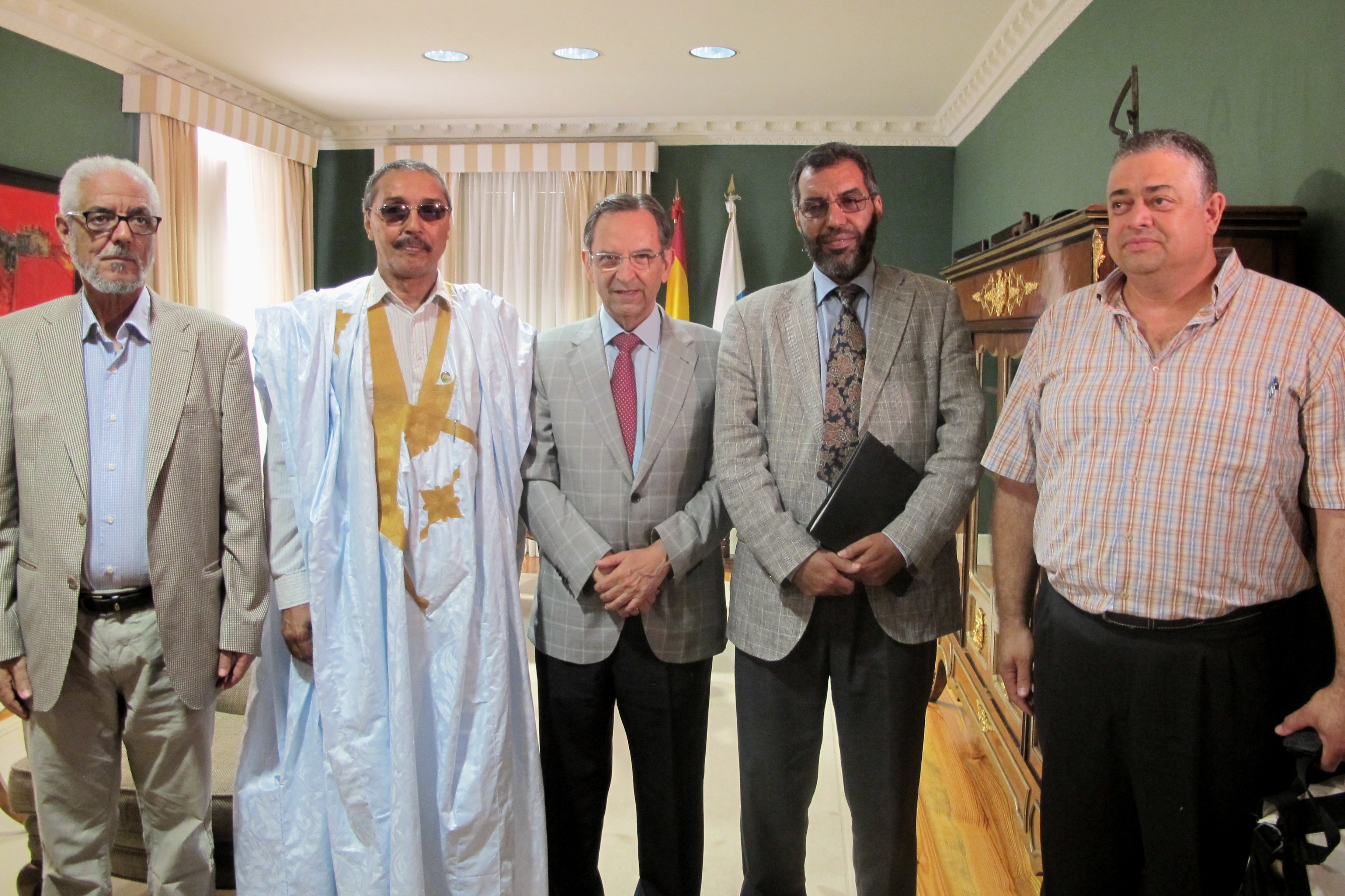 Encuentro parlamentario con una delegación del Frente Polisario.