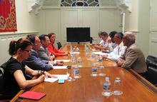 Encuentro parlamentario con una delegación del Frente Polisario.