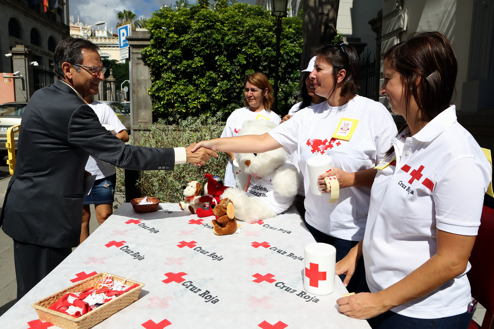 El Parlamento participa en el Día de la Banderita  de Cruz Roja
